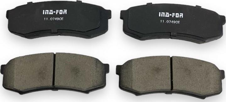 INA-FOR INF11.0749 - Brake Pad Set, disc brake www.autospares.lv