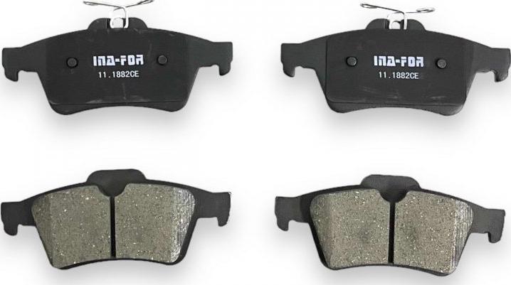 INA-FOR INF11.1882 - Brake Pad Set, disc brake www.autospares.lv