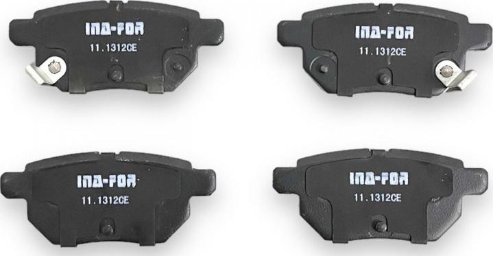 INA-FOR INF11.1312 - Brake Pad Set, disc brake www.autospares.lv