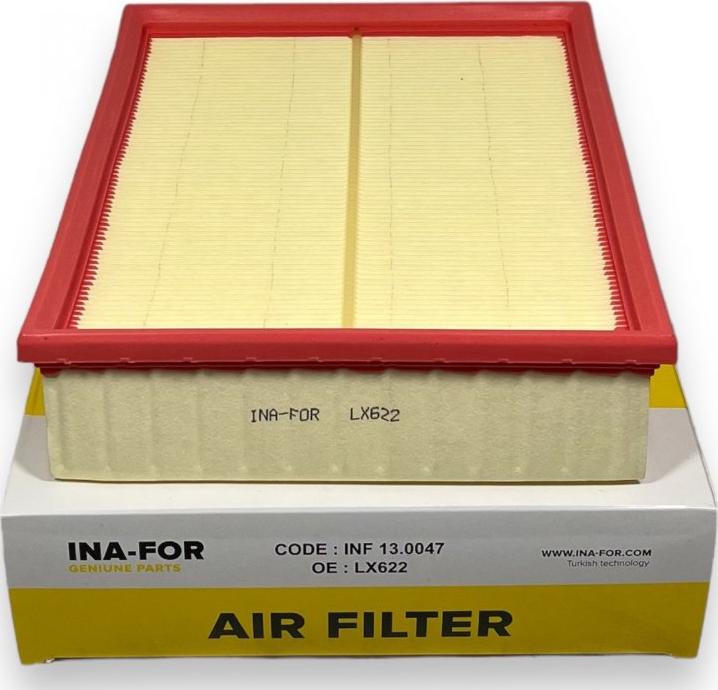 INA-FOR INF13.0047 - Air Filter, engine www.autospares.lv