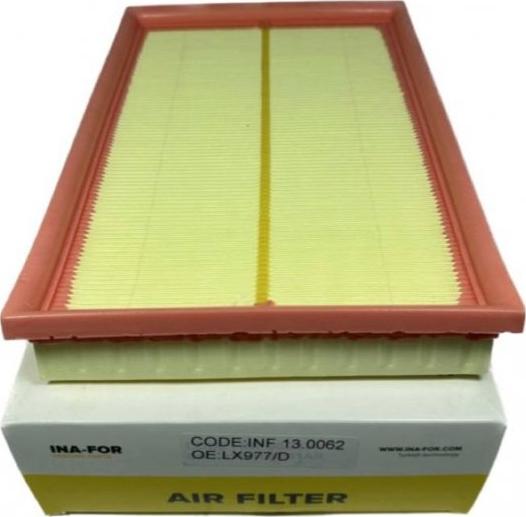 INA-FOR INF13.0062 - Air Filter, engine www.autospares.lv