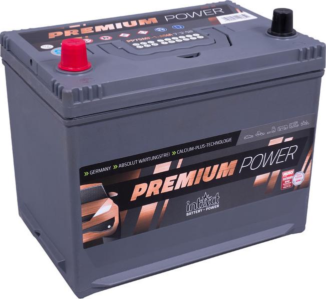 INTACT PP75MF-1-ASIA - Starter Battery www.autospares.lv