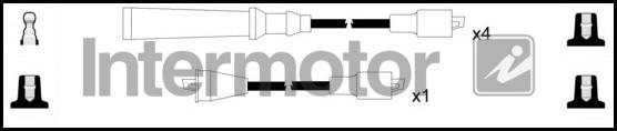 INTERMOTOR 73463 - Augstsprieguma vadu komplekts autospares.lv