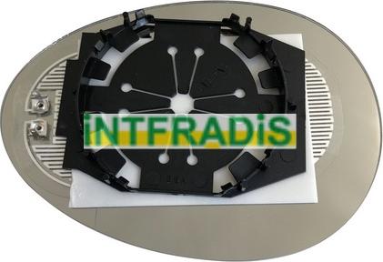 INTFRADIS 12206 - Spoguļstikls, Ārējais atpakaļskata spogulis www.autospares.lv