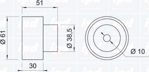 IPD 14-0911 - Parazīt / Vadrullītis, Zobsiksna www.autospares.lv