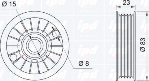 IPD 14-0031 - Parazīt / Vadrullītis, Ķīļrievu siksna www.autospares.lv