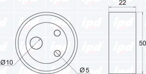 IPD 14-0313 - Spriegotājrullītis, Gāzu sadales mehānisma piedziņas siksna www.autospares.lv