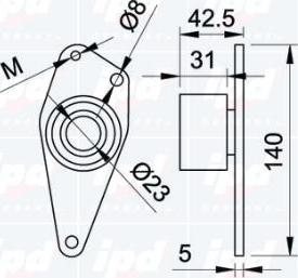 IPD 14-0312 - Parazīt / Vadrullītis, Zobsiksna www.autospares.lv