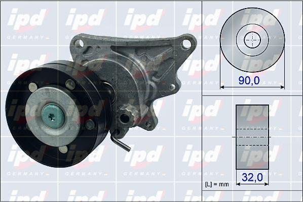 IPD 15-4011 - Siksnas spriegotājs, Ķīļsiksna www.autospares.lv