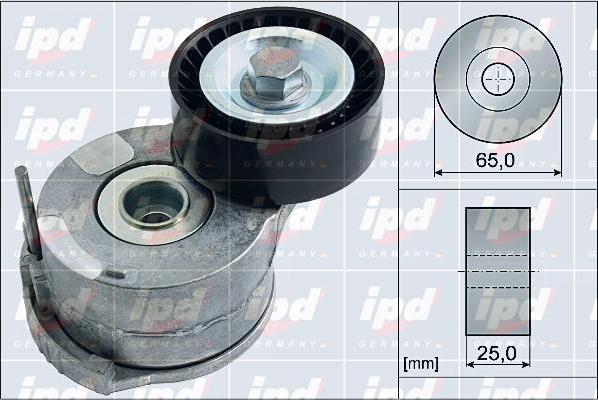 IPD 15-4033 - Belt Tensioner, v-ribbed belt www.autospares.lv