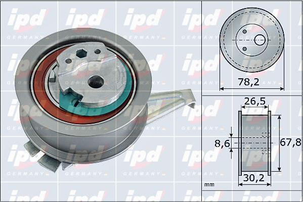 IPD 15-4071 - Spriegotājrullītis, Gāzu sadales mehānisma piedziņas siksna autospares.lv