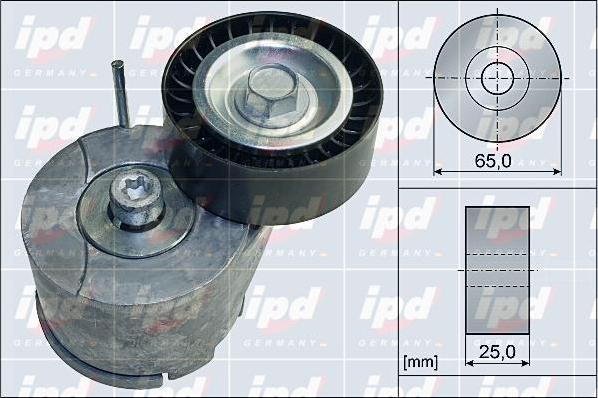 IPD 15-4119 - Натяжитель, поликлиновый ремень www.autospares.lv