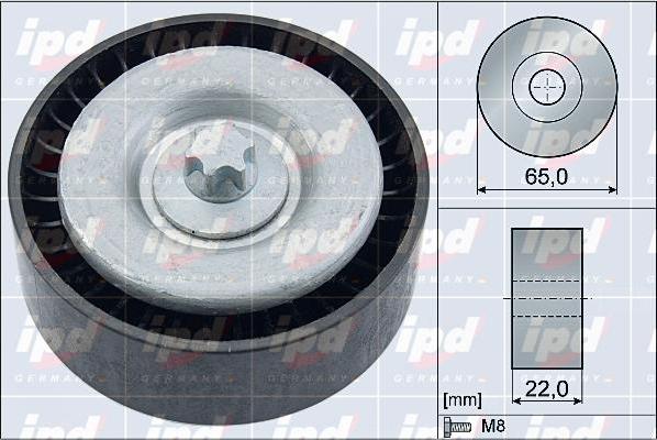 IPD 15-4110 - Parazīt / Vadrullītis, Ķīļrievu siksna www.autospares.lv