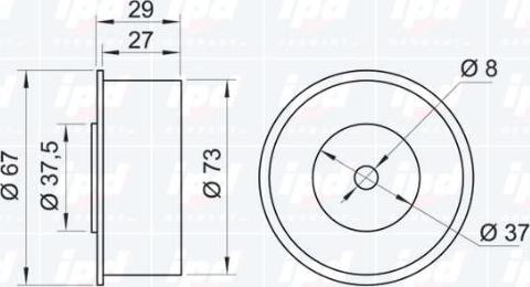 IPD 15-0443 - Parazīt / Vadrullītis, Zobsiksna www.autospares.lv