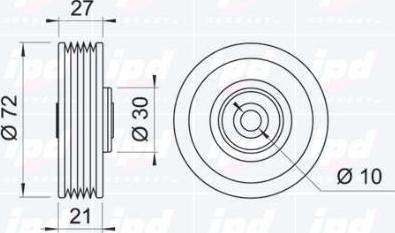 IPD 15-0520 - Parazīt / Vadrullītis, Ķīļrievu siksna www.autospares.lv