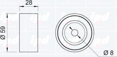 IPD 15-0119 - Tensioner Pulley, timing belt www.autospares.lv