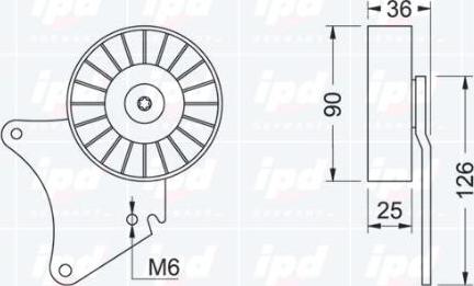 IPD 15-0370 - Parazīt / Vadrullītis, Ķīļrievu siksna www.autospares.lv