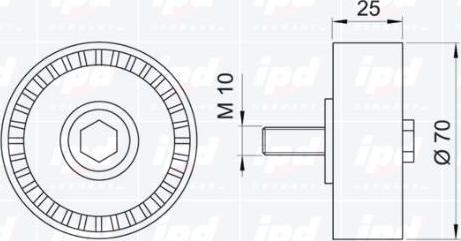 IPD 15-0372 - Parazīt / Vadrullītis, Ķīļrievu siksna www.autospares.lv