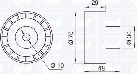 IPD 15-0773 - Parazīt / Vadrullītis, Zobsiksna www.autospares.lv