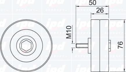 IPD 15-1029 - Parazīt / Vadrullītis, Ķīļrievu siksna www.autospares.lv