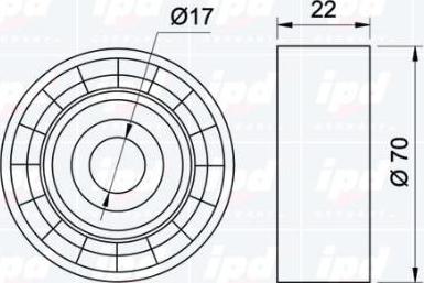 IPD 15-1021 - Parazīt / Vadrullītis, Ķīļrievu siksna www.autospares.lv