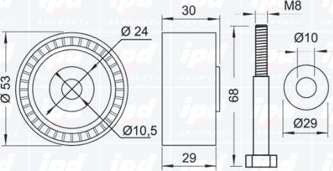 IPD 15-1122 - Parazīt / Vadrullītis, Zobsiksna www.autospares.lv