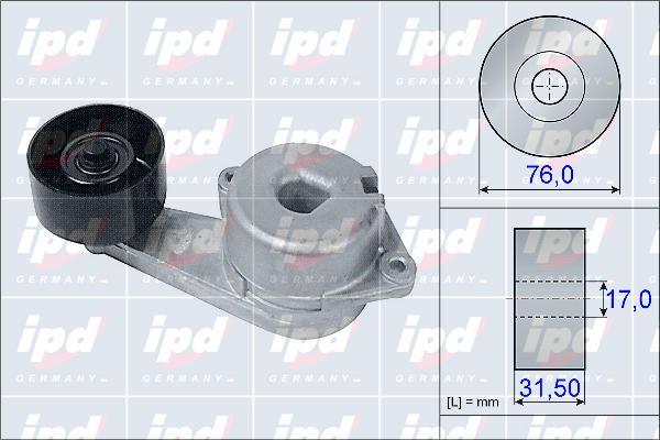 IPD 15-3944 - Siksnas spriegotājs, Ķīļsiksna www.autospares.lv