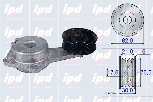 IPD 15-3946 - Натяжитель, поликлиновый ремень www.autospares.lv