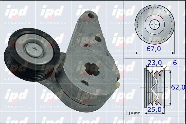 IPD 15-3903 - Siksnas spriegotājs, Ķīļsiksna www.autospares.lv