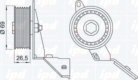 IPD 15-3464 - Parazīt / Vadrullītis, Ķīļrievu siksna autospares.lv