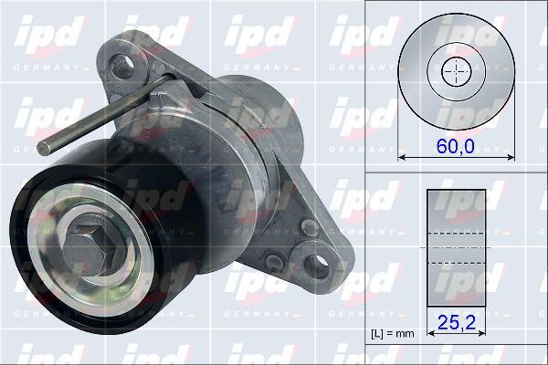 IPD 15-3891 - Belt Tensioner, v-ribbed belt www.autospares.lv