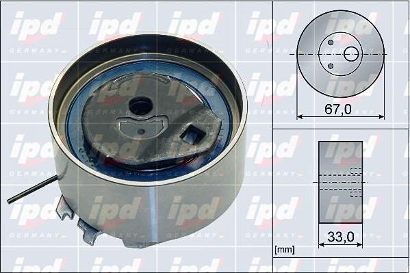 IPD 15-3849 - Spriegotājrullītis, Gāzu sadales mehānisma piedziņas siksna www.autospares.lv