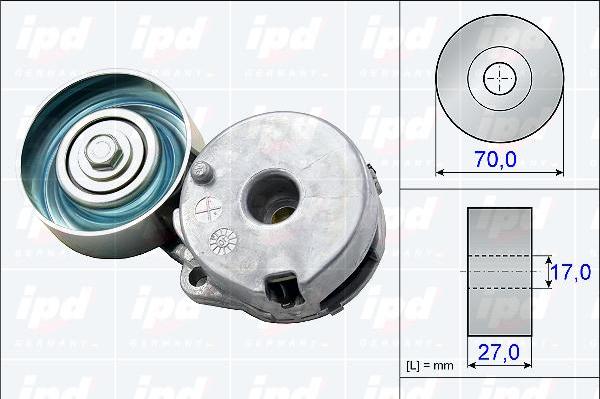 IPD 15-3807 - Siksnas spriegotājs, Ķīļsiksna www.autospares.lv