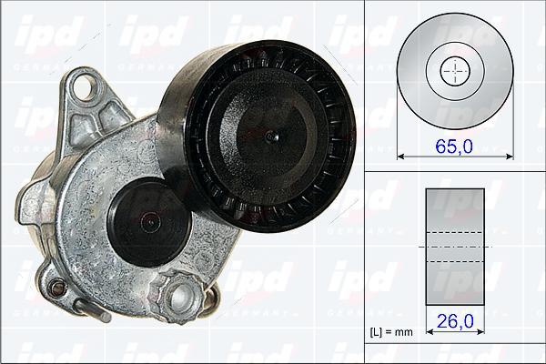 IPD 15-3834 - Siksnas spriegotājs, Ķīļsiksna www.autospares.lv