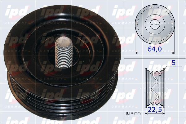 IPD 15-3871 - Parazīt / Vadrullītis, Ķīļrievu siksna www.autospares.lv