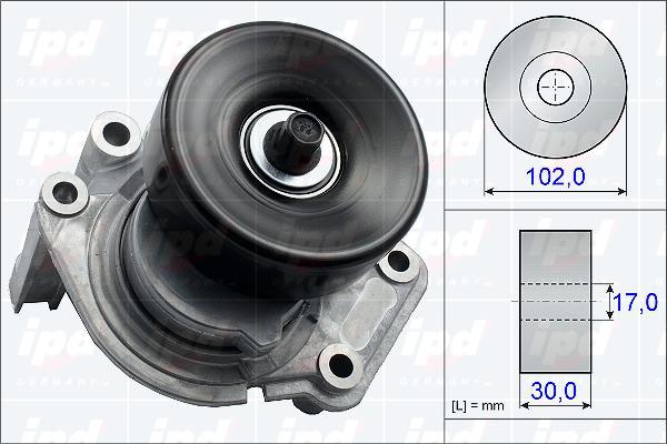 IPD 15-3701 - Siksnas spriegotājs, Ķīļsiksna www.autospares.lv