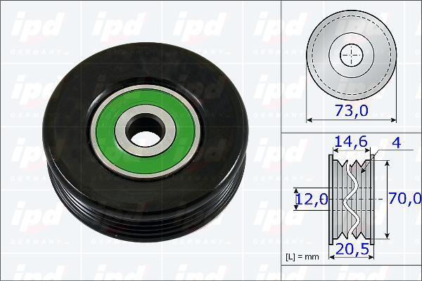 IPD 15-3727 - Parazīt / Vadrullītis, Ķīļrievu siksna www.autospares.lv