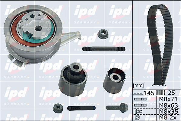 IPD 20-1840 - Комплект зубчатого ремня ГРМ www.autospares.lv