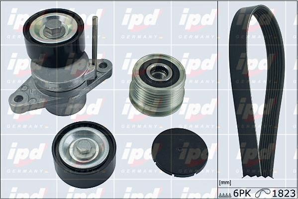 IPD 20-1856 - V-Ribbed Belt Set www.autospares.lv