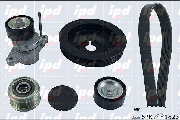 IPD 20-1868 - V-Ribbed Belt Set www.autospares.lv