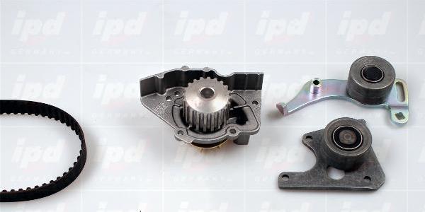 IPD K62015 - Водяной насос + комплект зубчатого ремня ГРМ www.autospares.lv