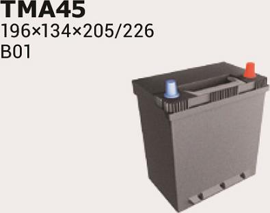 IPSA TMA45 - Starter Battery www.autospares.lv