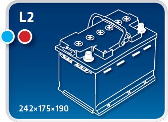 IPSA TME55 - Startera akumulatoru baterija www.autospares.lv