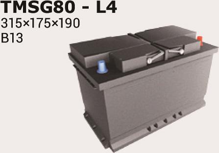 IPSA TMSG80 - Starter Battery www.autospares.lv