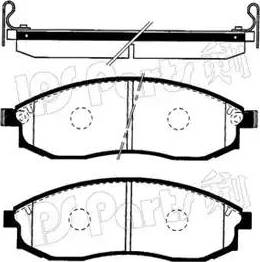 IPS Parts IBD-1582 - Brake Pad Set, disc brake www.autospares.lv