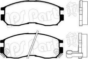 IPS Parts IBD-1530 - Brake Pad Set, disc brake www.autospares.lv