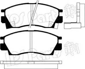 IPS Parts IBD-1529 - Bremžu uzliku kompl., Disku bremzes www.autospares.lv