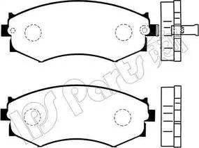 IPS Parts IBD-1142 - Тормозные колодки, дисковые, комплект www.autospares.lv