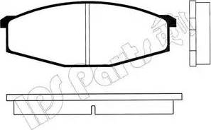 IPS Parts IBD-1134 - Bremžu uzliku kompl., Disku bremzes autospares.lv