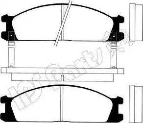 IPS Parts IBD-1137 - Bremžu uzliku kompl., Disku bremzes autospares.lv